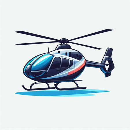 Helicopter vector illustration. Helicopter icon. Vector illustration.のイラスト素材