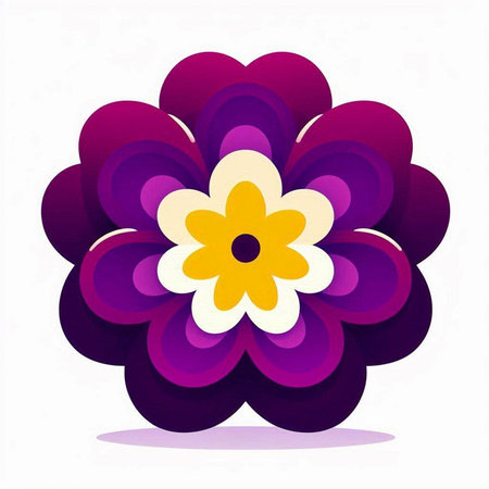 Flower icon. Vector illustration isolated on white background. Design element.のイラスト素材
