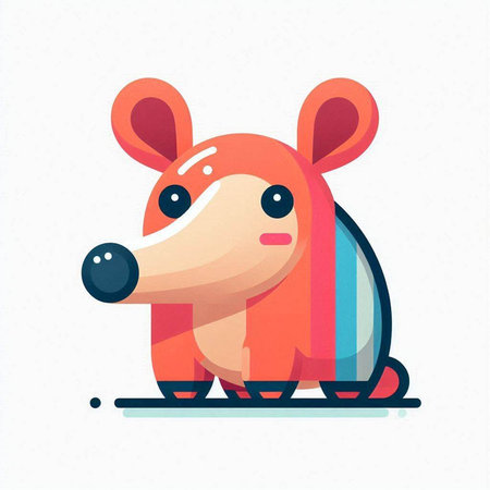 Cute little bear. Vector illustration in cartoon style on white background.のイラスト素材