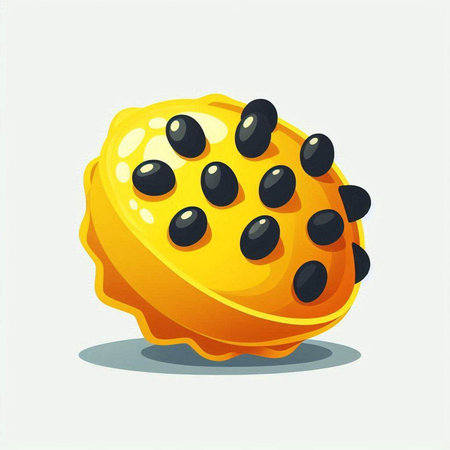 Papaya fruit isolated on a white background. Vector illustration.のイラスト素材