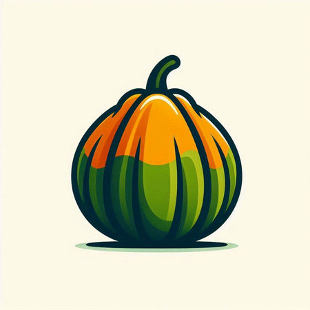 pumpkin vector illustration. hand drawn pumpkin. vector illustration.のイラスト素材