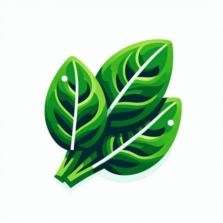 Leaf icon design template. Vector illustration. Green leaf icon.のイラスト素材