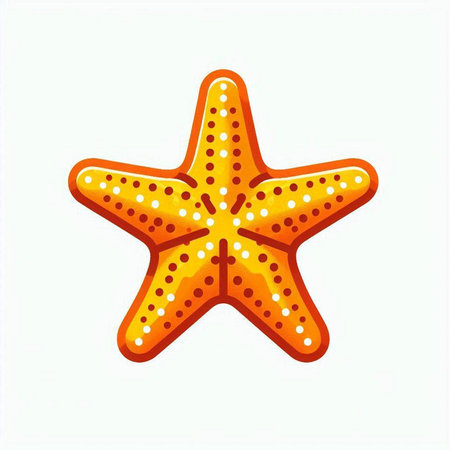 Starfish icon isolated on white background. Vector illustration. Eps 10.のイラスト素材