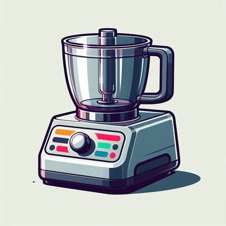 Illustration of a blender in cartoon style. Vector illustration of a blender.のイラスト素材