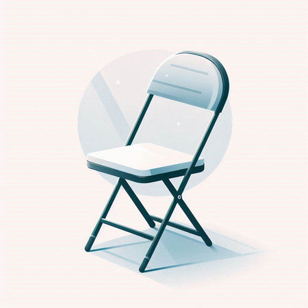 Illustration of a chair on a white background. Vector illustration.のイラスト素材