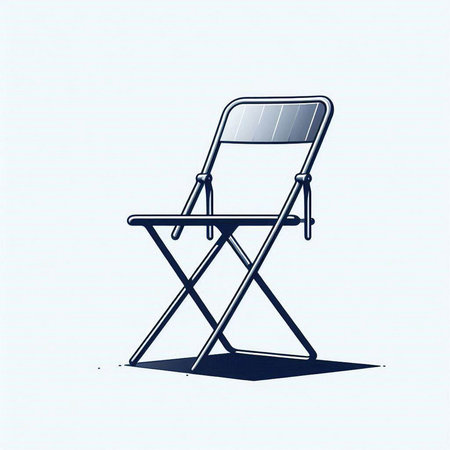 stylish stool isolated on a white background. 3d render illustrationのイラスト素材