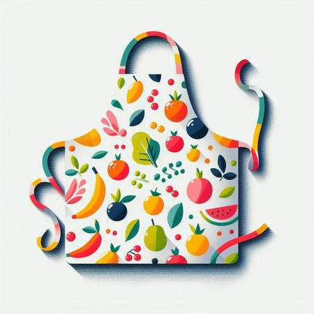 Vector illustration of a red apricot isolated on white background.のイラスト素材