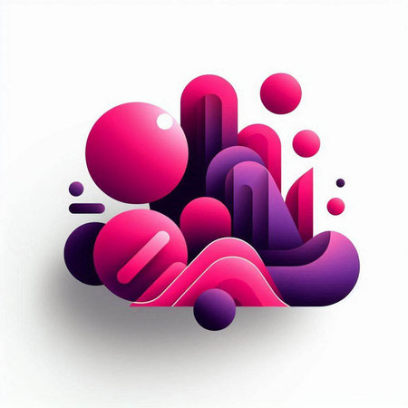 Abstract colorful background with dynamic shapes. Vector illustration. Eps 10.のイラスト素材