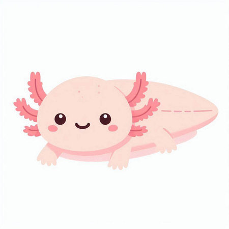 Cute cartoon octopus. Vector illustration isolated on white background.のイラスト素材