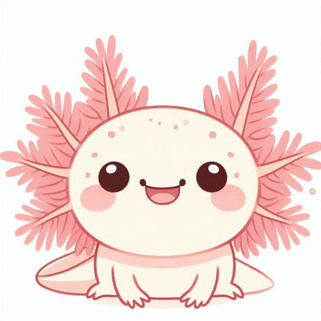 Cute cartoon fish isolated on a white background. Vector illustration.のイラスト素材