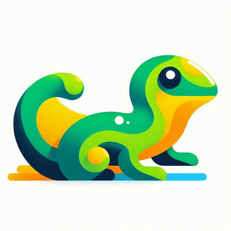 chameleon icon on white background. vector illustration. eps 10のイラスト素材