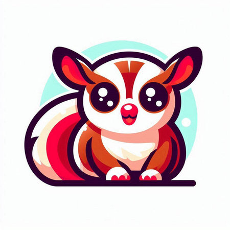 Cute cartoon dog. Vector illustration in a flat cartoon style.のイラスト素材