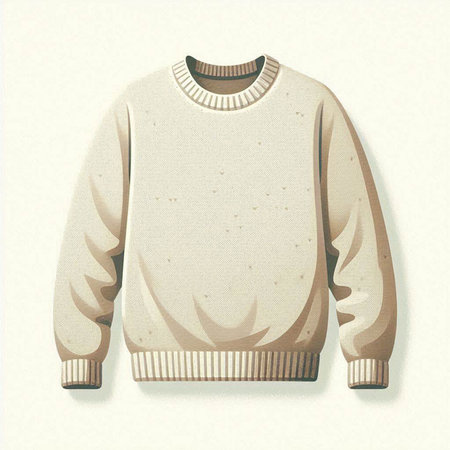 Woolen sweater. Vector illustration of a woolen sweater.のイラスト素材