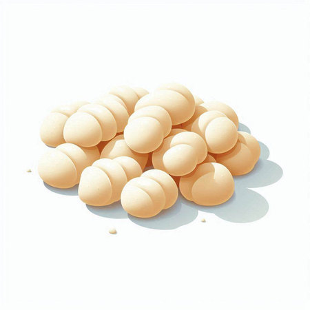 Illustration of a bunch of croissants on a white backgroundのイラスト素材