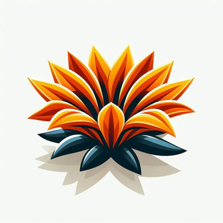 Vector illustration of a flower on a white background. Eps 10.のイラスト素材