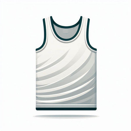 Basketball jersey isolated on white background. Vector illustration. Eps 10.のイラスト素材