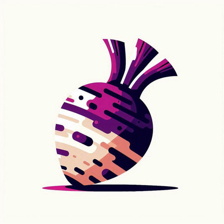 Beetroot vector illustration. Vegetable icon. Organic food.のイラスト素材