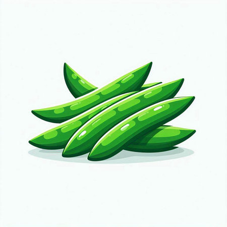 Illustration of fresh green aloe vera on white background.のイラスト素材