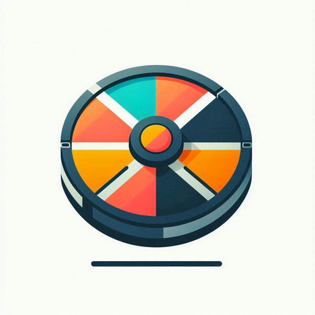 Cricket wheel isolated on a white background. Vector illustration.のイラスト素材