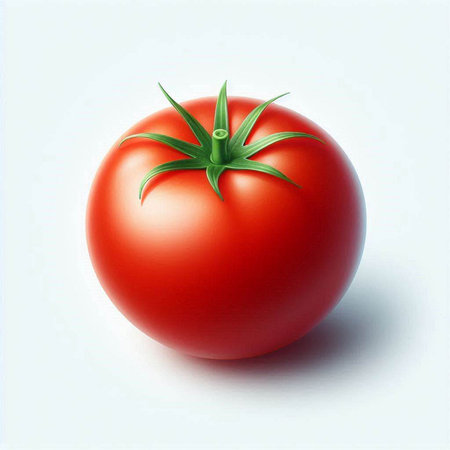 tomato on a white background. 3d illustration. High quality photoのイラスト素材
