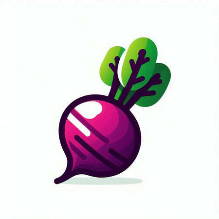 Radish vector illustration. Vegetable icon. Vegetable icon.のイラスト素材