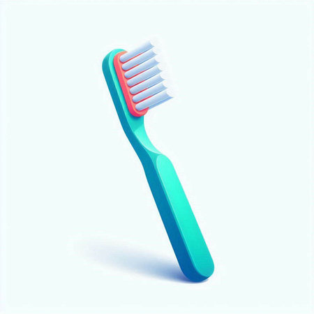 toothbrush on blue background, vector illustration, eps10のイラスト素材