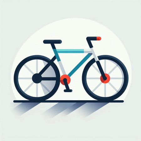 Bicycle icon. Flat design style. Vector illustration. Eps 10のイラスト素材