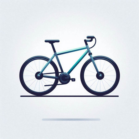 Bike isolated on white background. Vector illustration. Eps 10.のイラスト素材