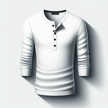 White polo shirt isolated on a white background. Vector illustration.のイラスト素材
