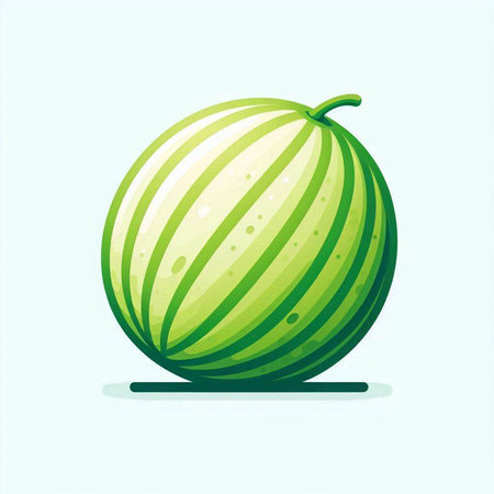 Watermelon icon isolated on white background. Watermelon vector illustration.のイラスト素材