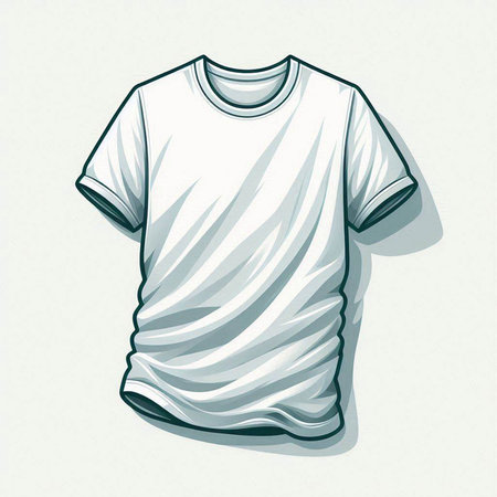 White t-shirt design, vector illustration eps10 graphic.のイラスト素材
