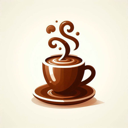 Coffee cup on white background. Vector illustration. Eps 10のイラスト素材