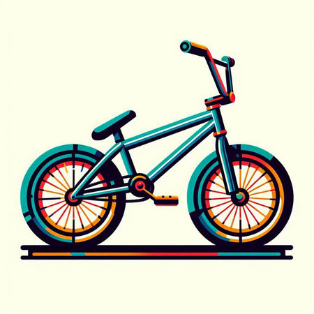 Bicycle icon, vector illustration. Bike on a white background.のイラスト素材