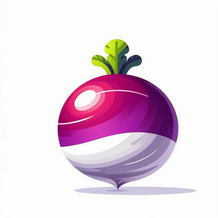 Beetroot vector illustration. Isolated on a white background.のイラスト素材