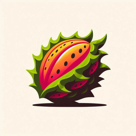 Watermelon vector illustration. Watermelon icon isolated on white background.のイラスト素材