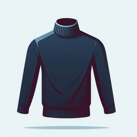 Men's sweater on a mannequin. Vector illustration of a mannequin.のイラスト素材