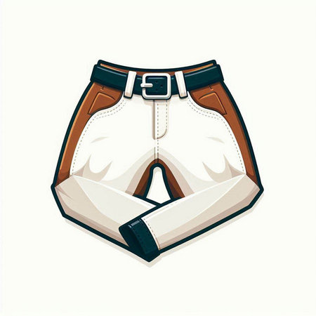 Men's shorts with a collar. Vector illustration on a white background.のイラスト素材