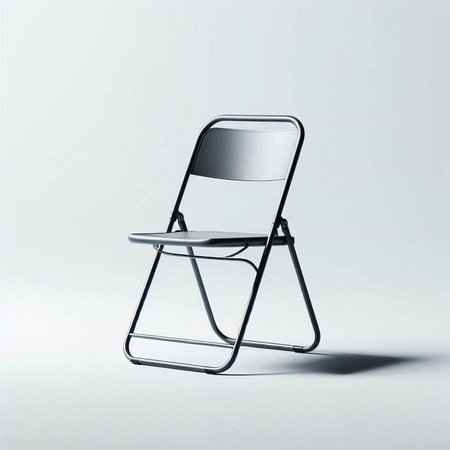 Highly rendering of a modern chair on a white studio background.のイラスト素材