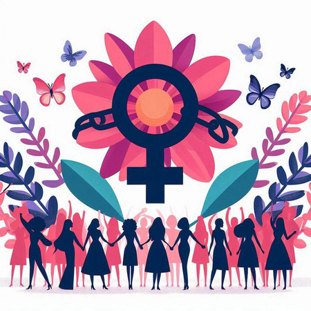 Women's Day. Women's Day. Women's Day. Vector illustrationのイラスト素材