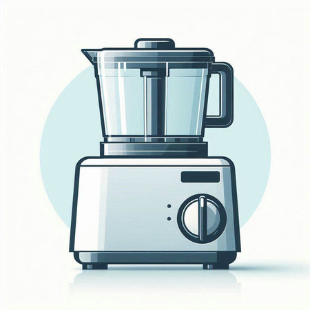 Kitchen appliances. Blender. Vector illustration in flat style.のイラスト素材