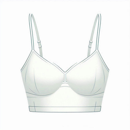 Women's bra on a white background, vector illustration, eps 10のイラスト素材