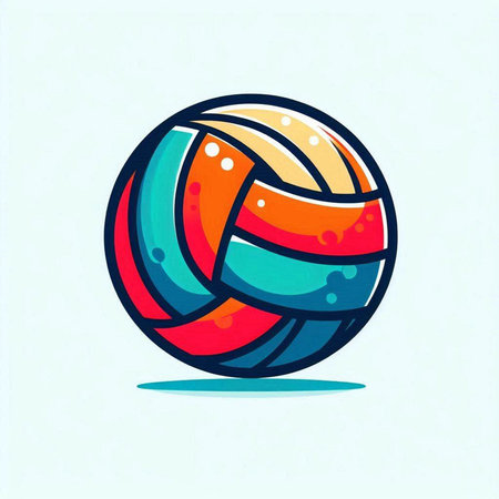 Volleyball ball icon, vector illustration. Volleyball ball iconのイラスト素材