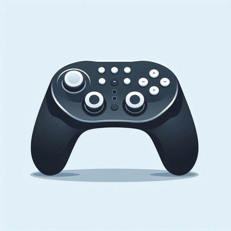 Gamepad, vector illustration. Game controller isolated on white background.のイラスト素材