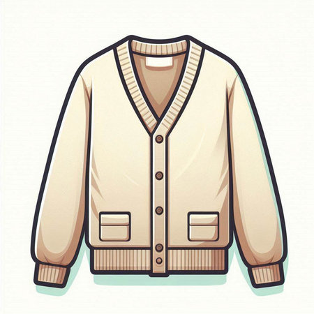 Illustration of a male jacket isolated on a white background - vectorのイラスト素材