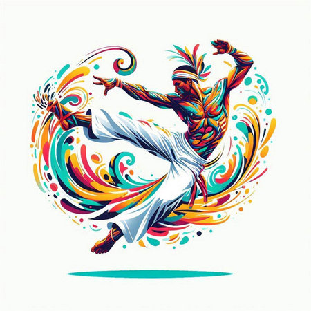 Dancing flamenco. Vector illustration of flamenco dancer.のイラスト素材
