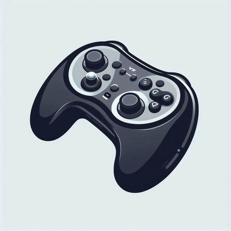video game controller over blue background. vector illustration. eps10のイラスト素材