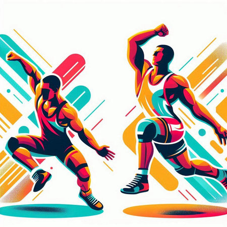 Basketball players in action. Sport background. Vector illustration for designのイラスト素材