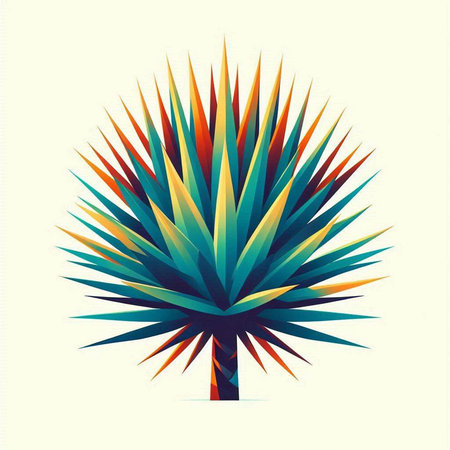 Abstract tree on a light background. Vector illustration for your design.のイラスト素材