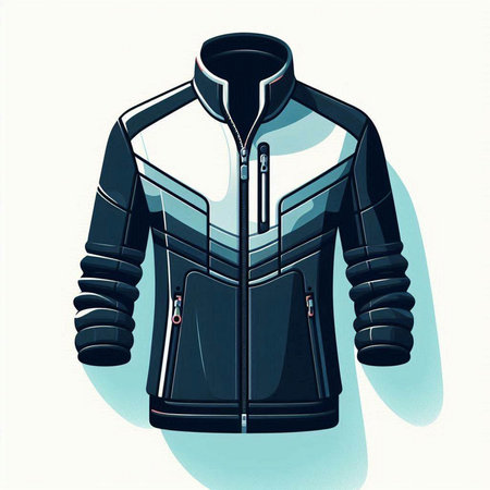 Jacket. Vector illustration. Isolated on a white background.のイラスト素材