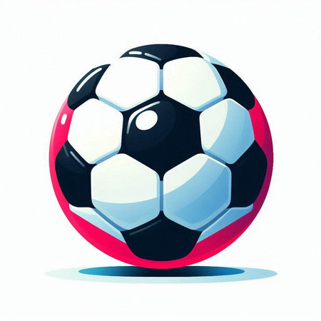 Soccer ball on a white background. Vector illustration. Eps 10のイラスト素材